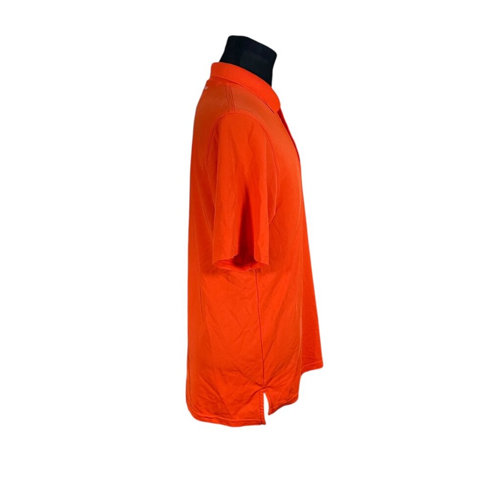 Under Armour Men's HeatGear Solid Orange Short Sleeve Polo Shirt Medium - Picture 7 of 8